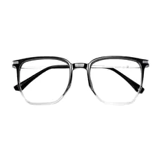 Square Gradient Black Eyeglasses