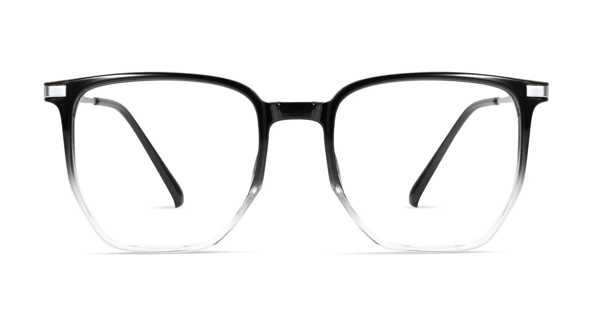Square Gradient Black Eyeglasses