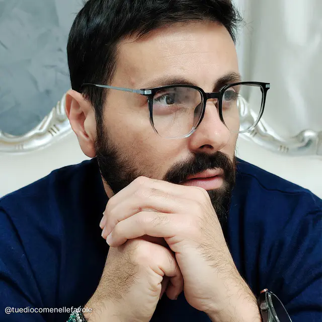 Square Gradient Black Eyeglasses