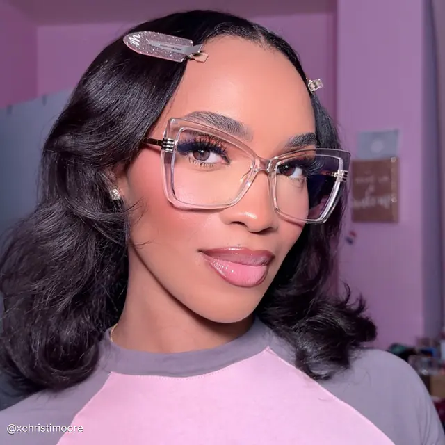 Cat-eye Clear Eyeglasses