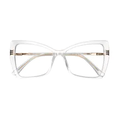 Cat-eye Clear Eyeglasses