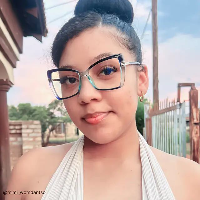 Cat-eye Gradient Blue Eyeglasses