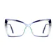 Cat-eye Gradient Blue Eyeglasses