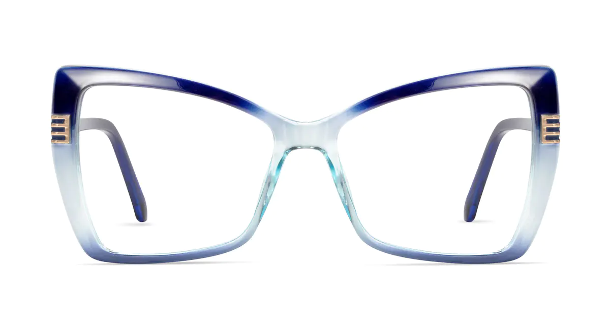Cat-eye Gradient Blue Eyeglasses