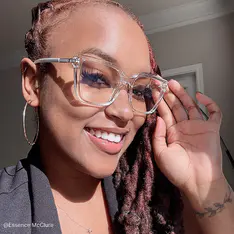 Rectangle Clear Eyeglasses