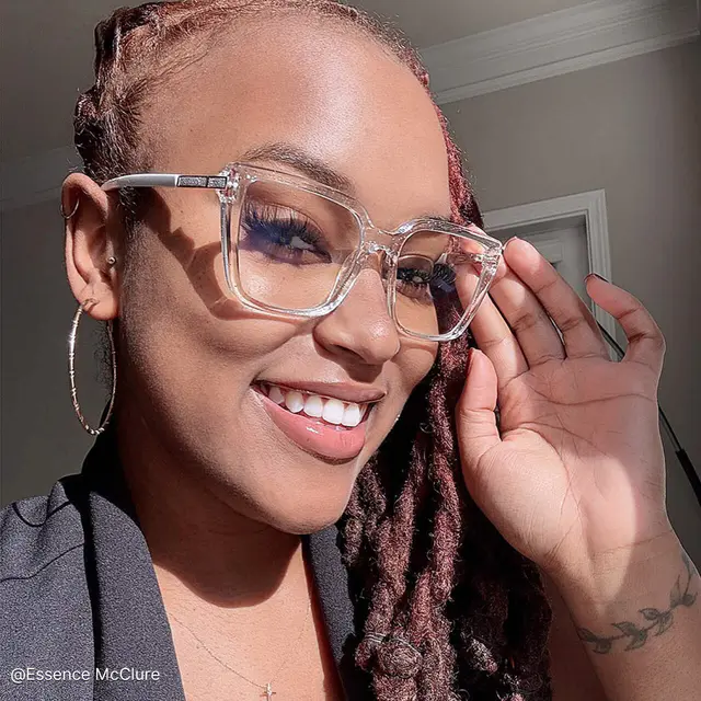 Rectangle Clear Eyeglasses