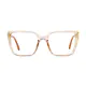Rectangle Transparent Amber Eyeglasses