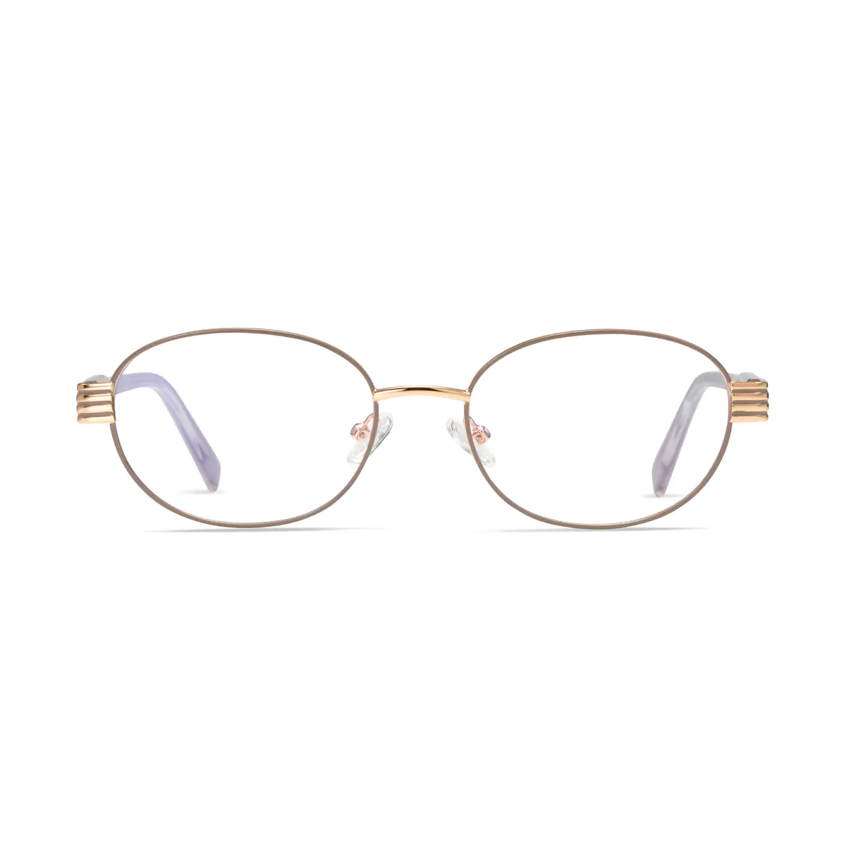 Oval Gold Eyeglasses