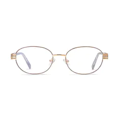 Oval Gold Eyeglasses
