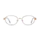 Oval Gold Eyeglasses