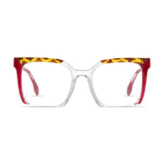 Square Red/Tortoiseshell Eyeglasses