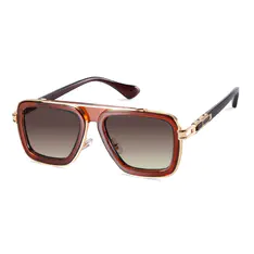 Aviator Light Brown/Gold Eyeglasses