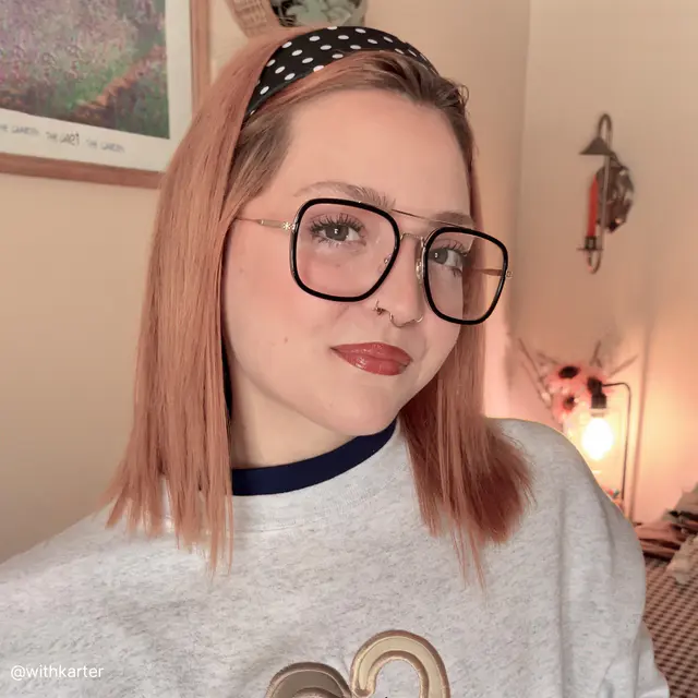 Square Black/Gold Eyeglasses