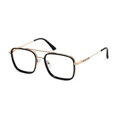 Square Black/Gold Eyeglasses