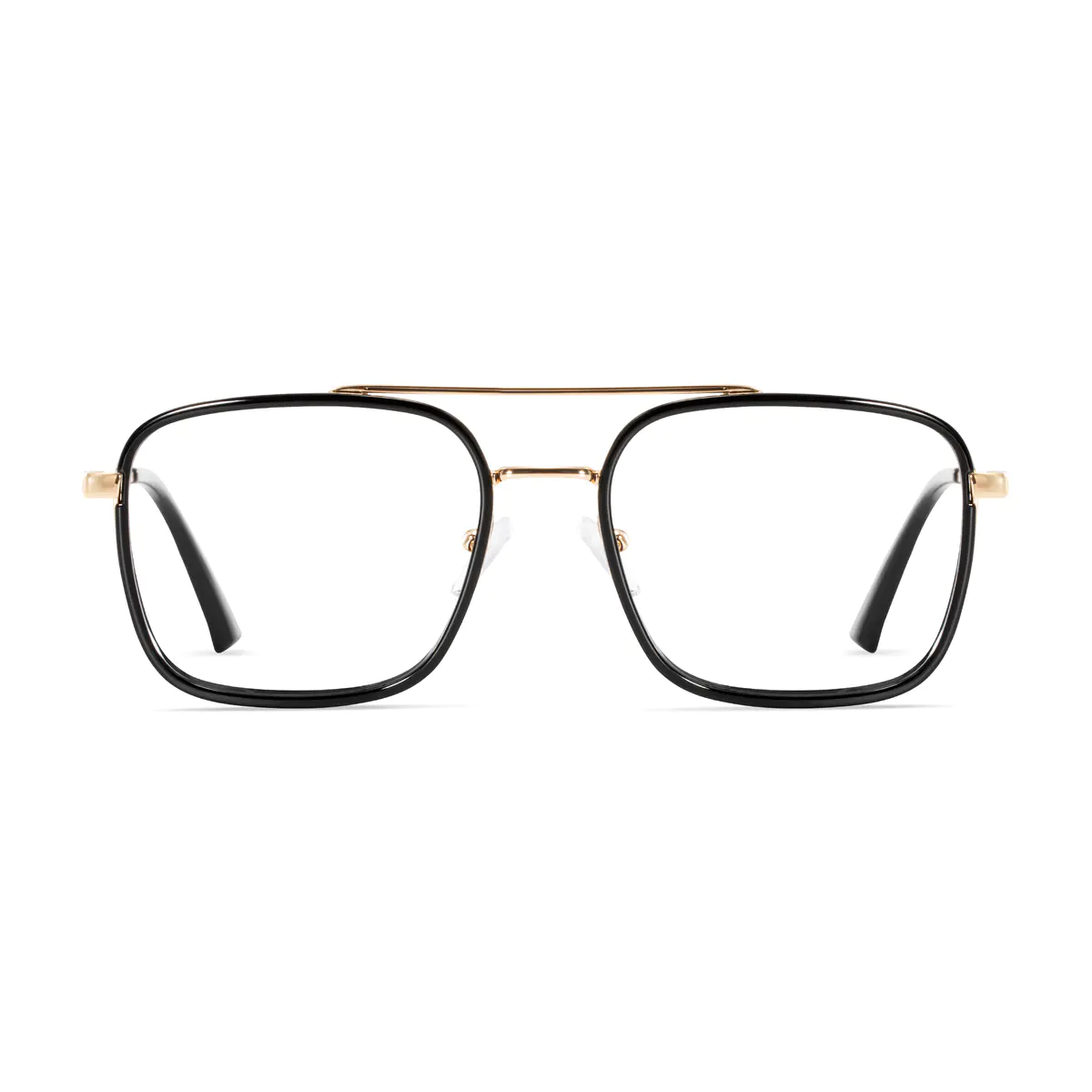 Square Black/Gold Eyeglasses