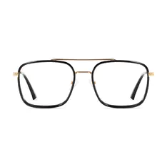 Square Black/Gold Eyeglasses