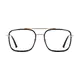 Square Black/Gold Eyeglasses