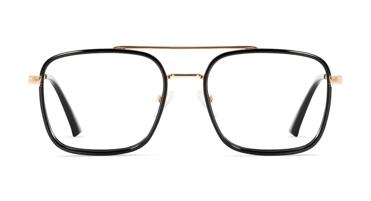 Aviator Black/Gold Eyeglasses