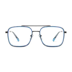 Square Blue Eyeglasses
