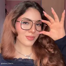 Aviator Light Brown Eyeglasses