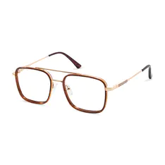 Aviator Light Brown Eyeglasses