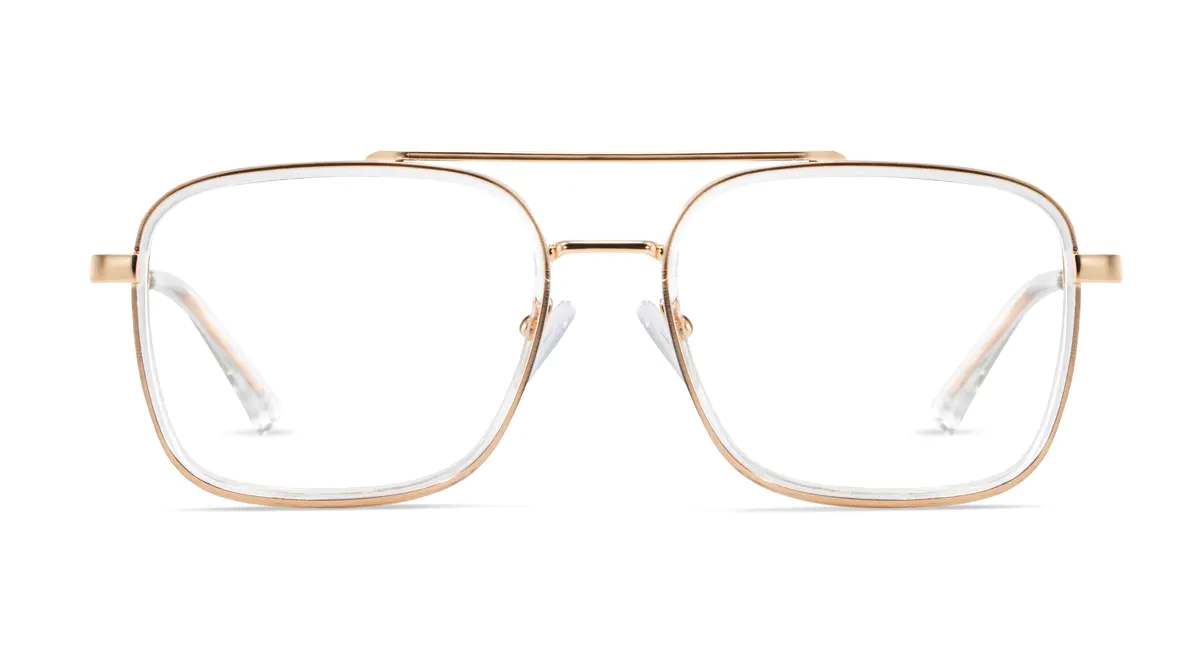 Aviator Gold Eyeglasses