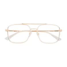 Square Gold Eyeglasses