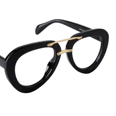 Aviator Black Eyeglasses