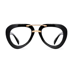 Aviator Black Eyeglasses