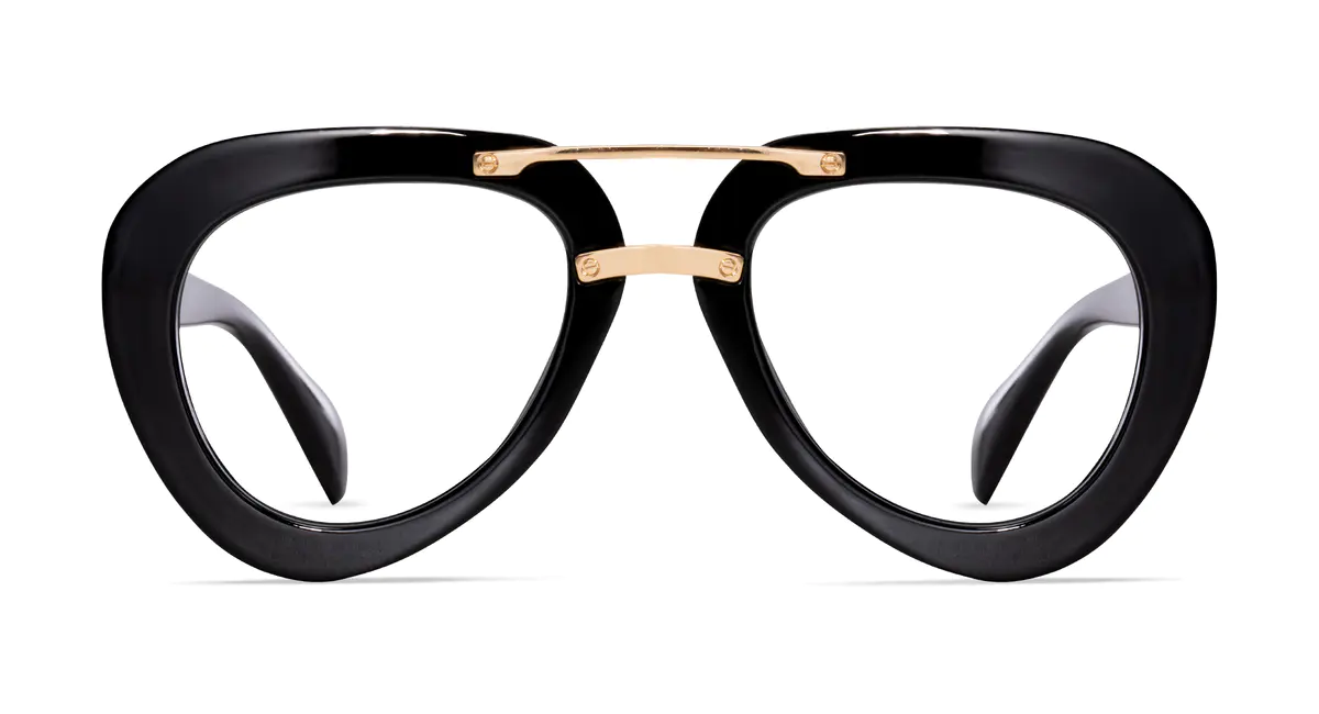 Aviator Black Eyeglasses