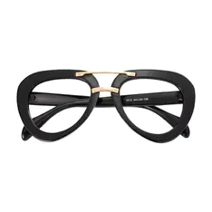 Aviator Black Eyeglasses
