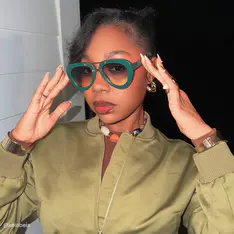 Aviator Green Eyeglasses