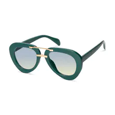 Aviator Green Eyeglasses