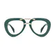 Aviator Green Eyeglasses