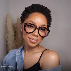 Aviator Ruby Tortoiseshell/Pink Eyeglasses