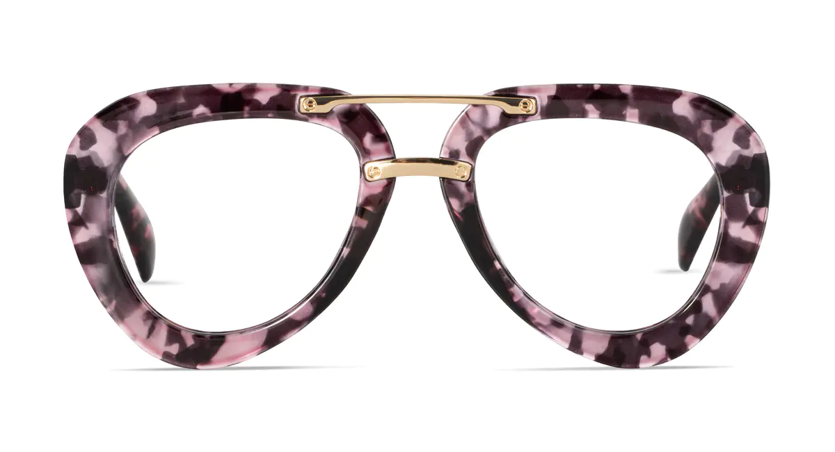 Aviator Ruby Tortoiseshell/Pink Eyeglasses