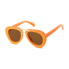 Aviator Orange Eyeglasses
