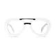 Aviator White Eyeglasses