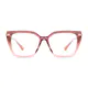 Square Gradient Pink Eyeglasses