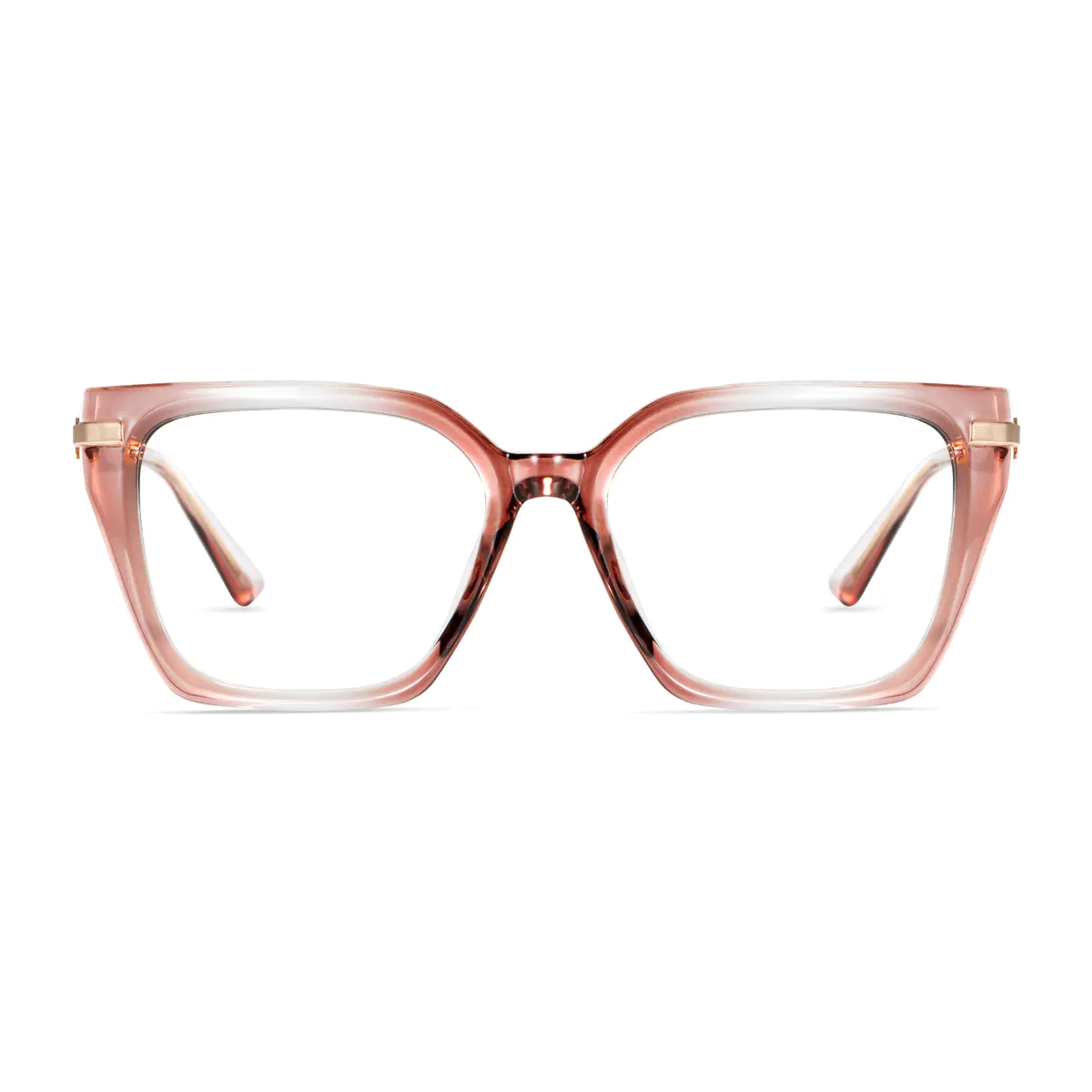 Square Gradient Brown Eyeglasses