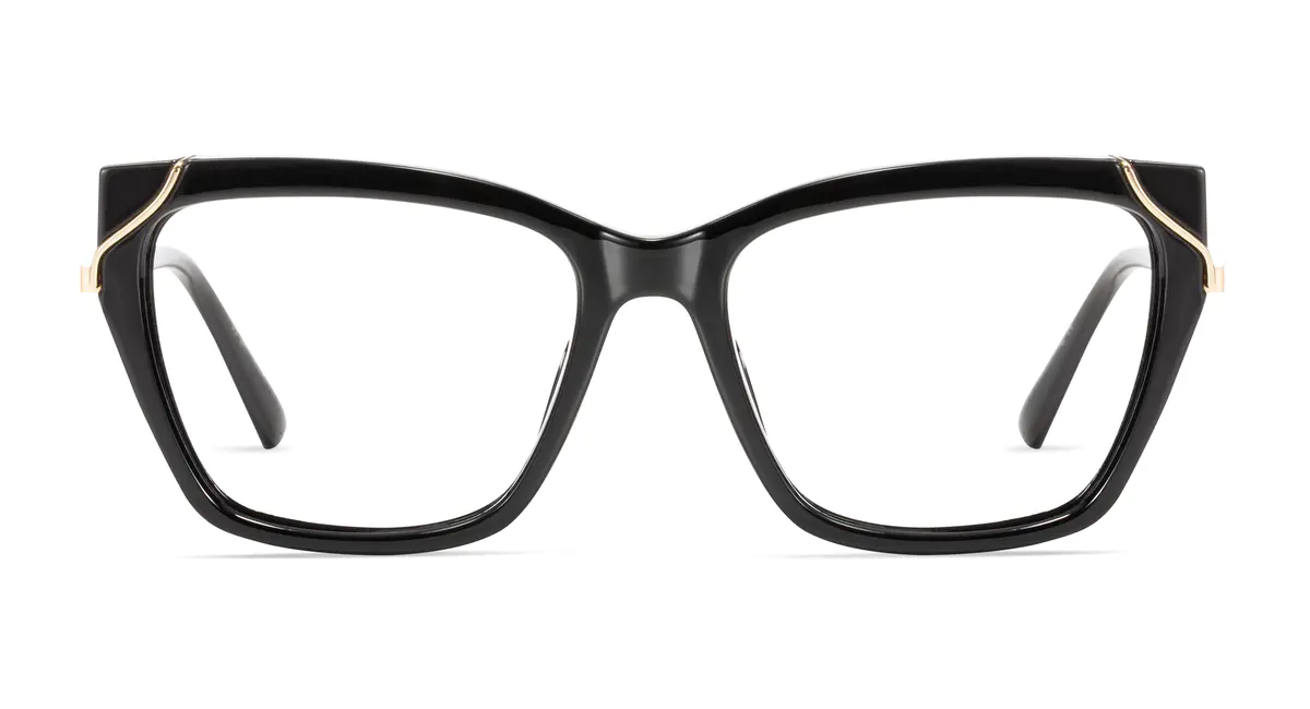 Rectangle Black Eyeglasses