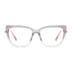 Rectangle Transparent Gray Eyeglasses