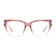 Rectangle Transparent Pink Eyeglasses
