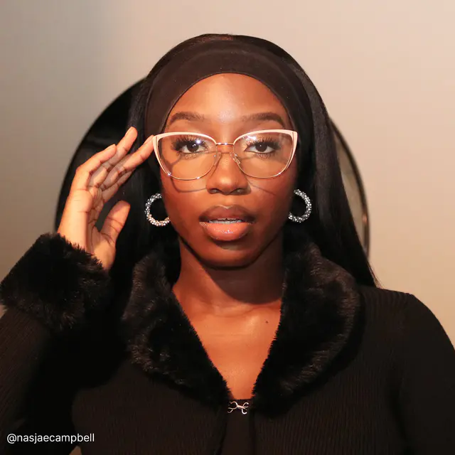 Cat-eye Pink/Gold Eyeglasses