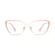 Cat-eye Pink/Gold Eyeglasses