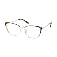 Cat-eye Black/Gold Eyeglasses