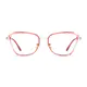 Cat-eye Transparent Pink Eyeglasses