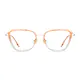 Cat-eye Transparent Amber Eyeglasses