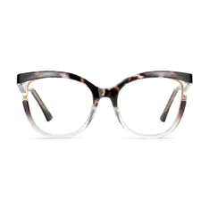 Oval Tortoiseshell/Black Eyeglasses