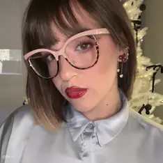 Oval Pink/Tortoiseshell Eyeglasses